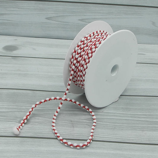 Nastro Pallini Rosso 5mm Gogolandia