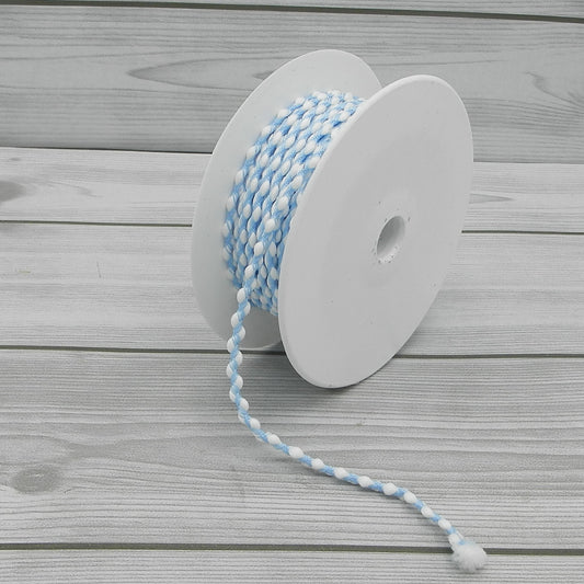 Nastro Pallini Azzurro 5mm Gogolandia