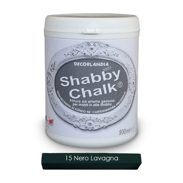 Shabby Chalk 15 Nero Lavagna Decorlandia