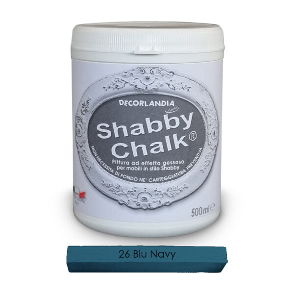 Shabby Chalk 26 Blu Navy Decorlandia